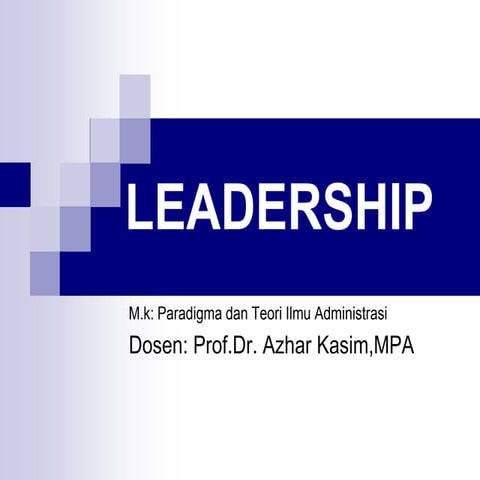 Leadership | PPT | Free Download