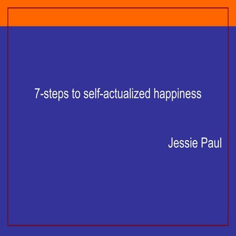 Leadership 102, Self-Actualization