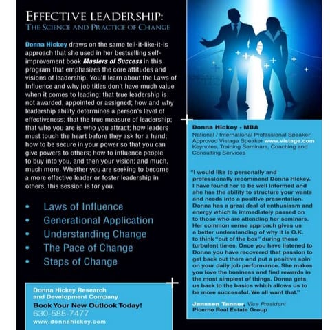 New Seminar and Keynote