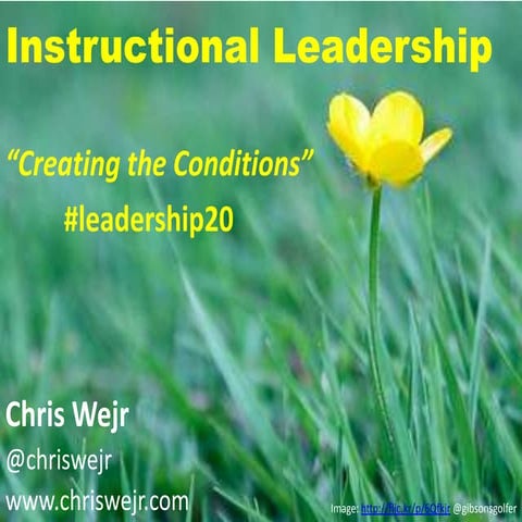 Instructional Leadership: Creating the Conditions #leadership20