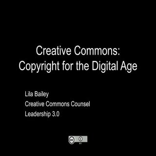 Creative Commons: Copyright for the...
