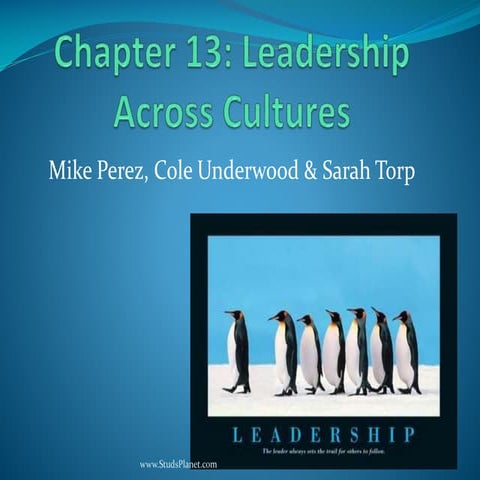 Leadership across culture