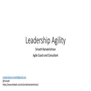 Leadership agility