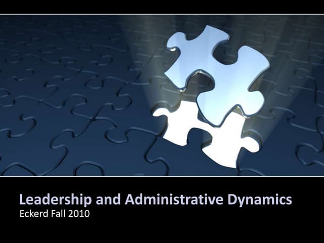 Lisa Sahulka - Leadership and administrative dynamics sixth class
