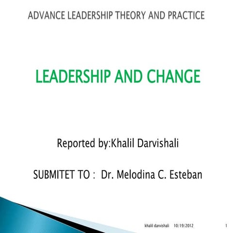 Leadership and change 