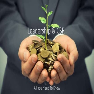 Leadership and CSR (Corporate Social Responsibility )