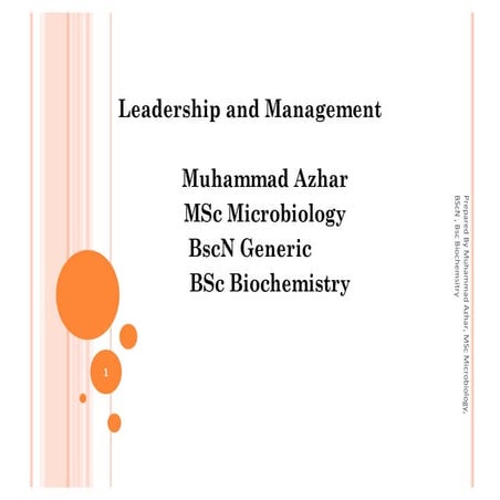 Leadership and management