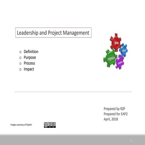 Leadership and project management | PPT