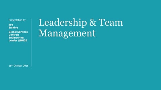 Building High Performing Teams Ppt