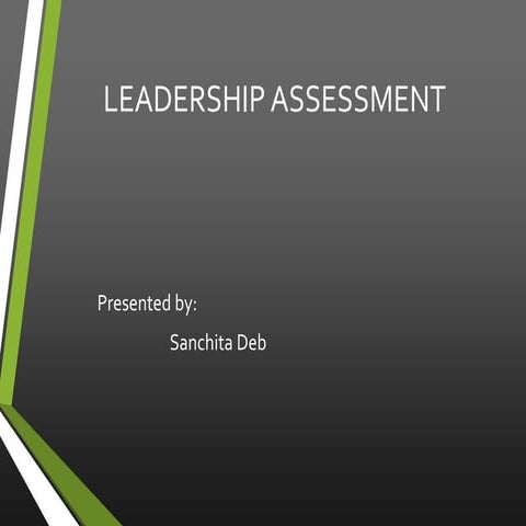 Leadership assessment