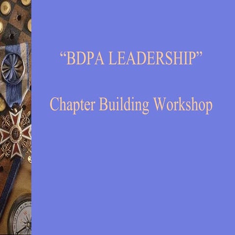 BDPA Chapter Building Workshop: Leadership (2001)