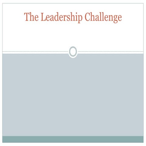 Leadership challenge