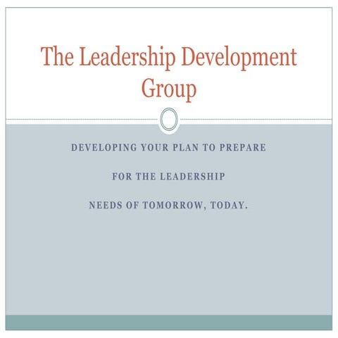 Leadership development