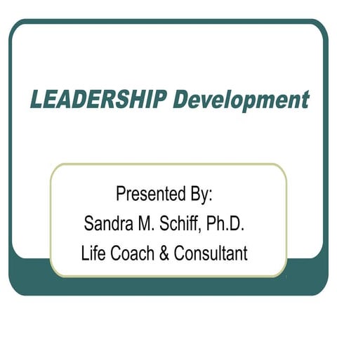 Leadership development