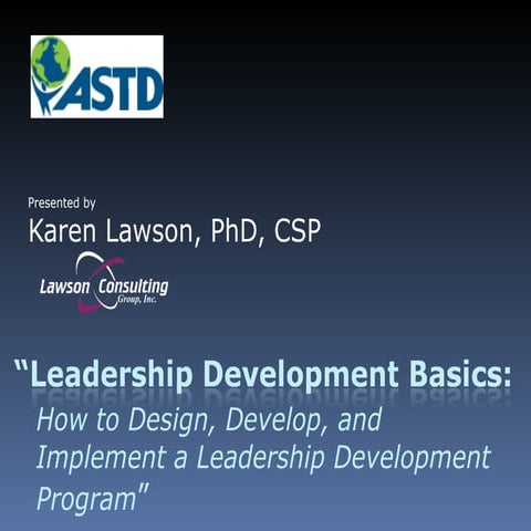Leadership Development Basics