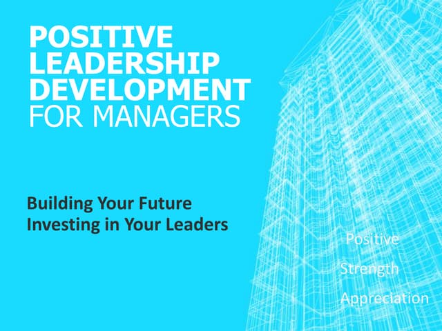 Leadership Development Presentation