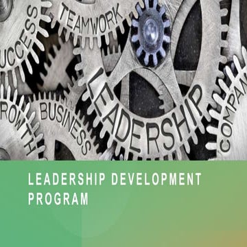 Leadership development program | PPTX | Human Resources | Business