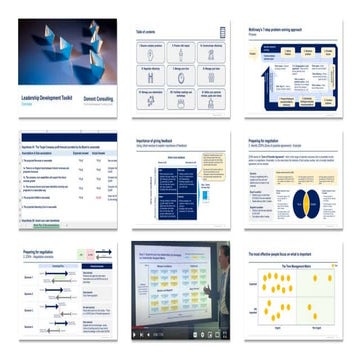 Leadership Development Toolkit: Templates, Training and Program Framework