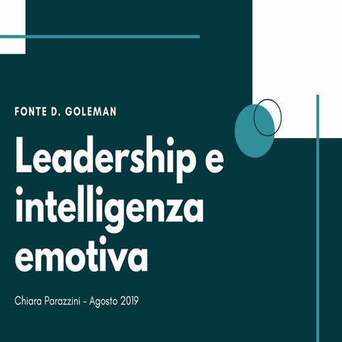 Leadership e intelligenza emotiva