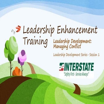 Leadership enhancement training session 1 | PDF