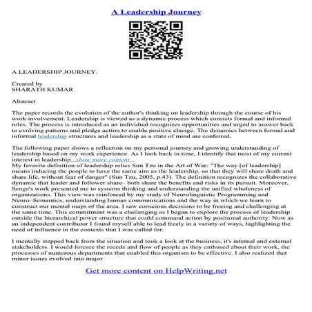 Leadership Essay Writing