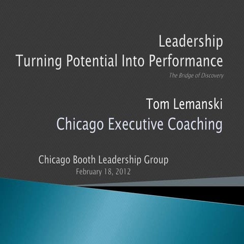 Leadership: Turning Potential into Performance | PPTX