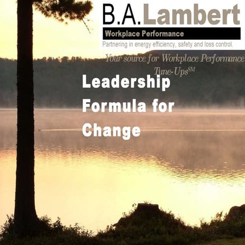 Leadership Formula For Change