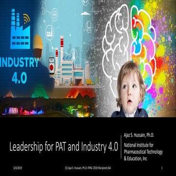 Leadership for PAT and Industry 4 IFPAC 2019