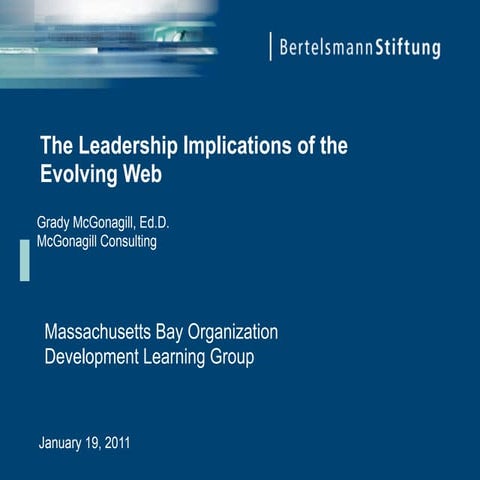 Leadership implications of the web