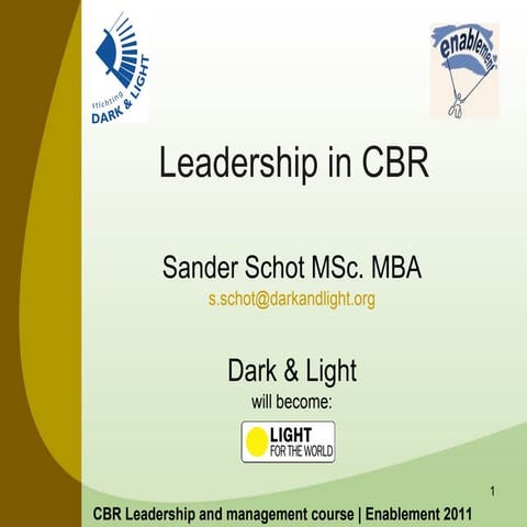 Leadership in CBR
