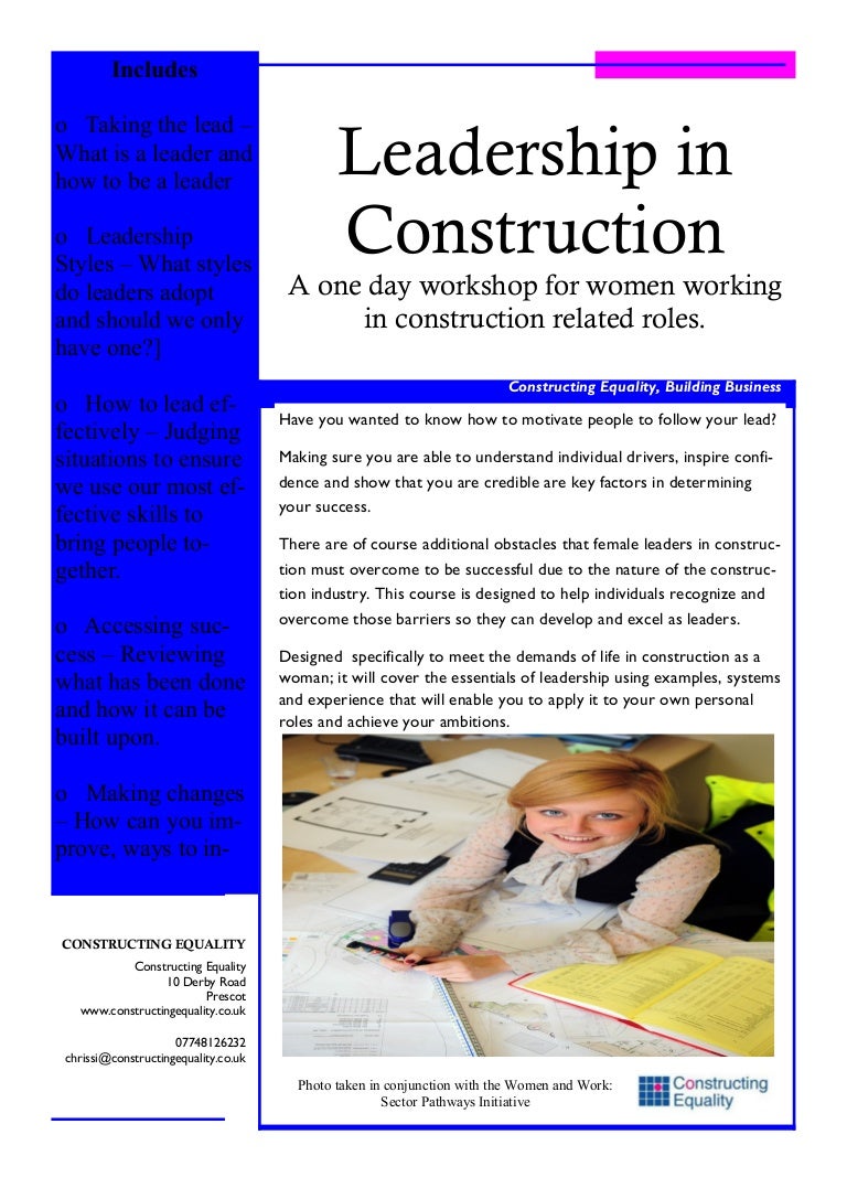 Leadership in construction