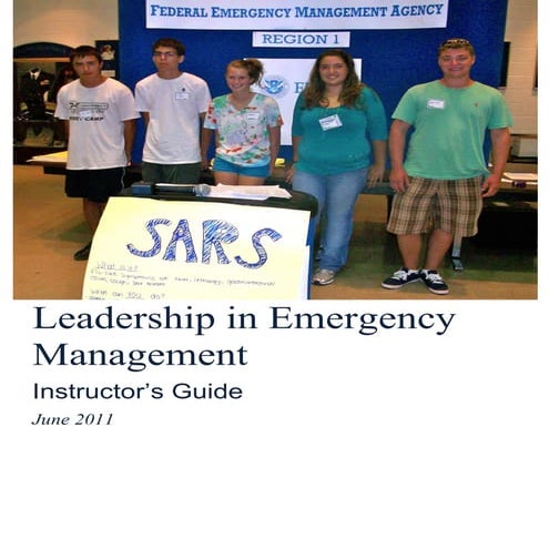Leadership in emergency  management