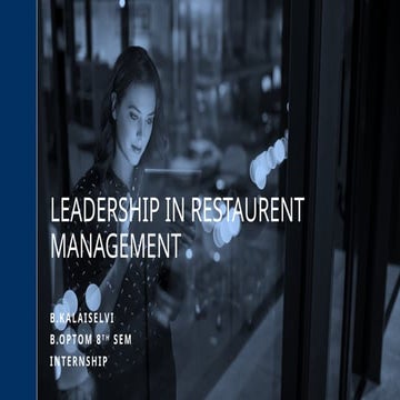 Teamwork in the Restaurant Industry.pptx