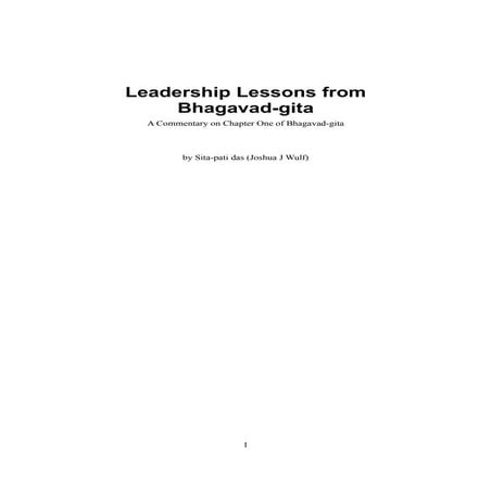 Leadership lessons from bhagavad gita 0