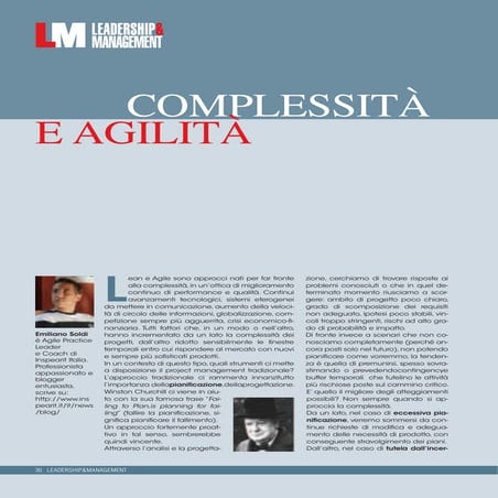 Complessità e Agilità