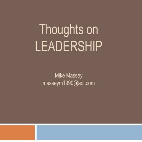 Thoughts on Leadership for General Managers