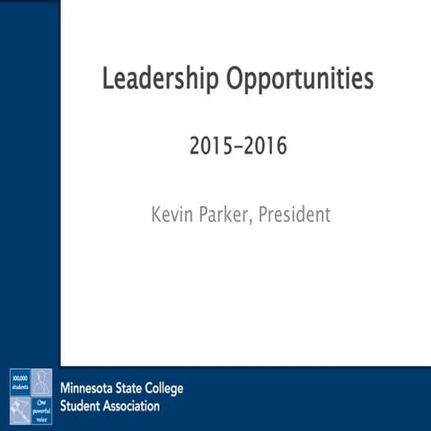 Leadership Opportunities 2015-16
