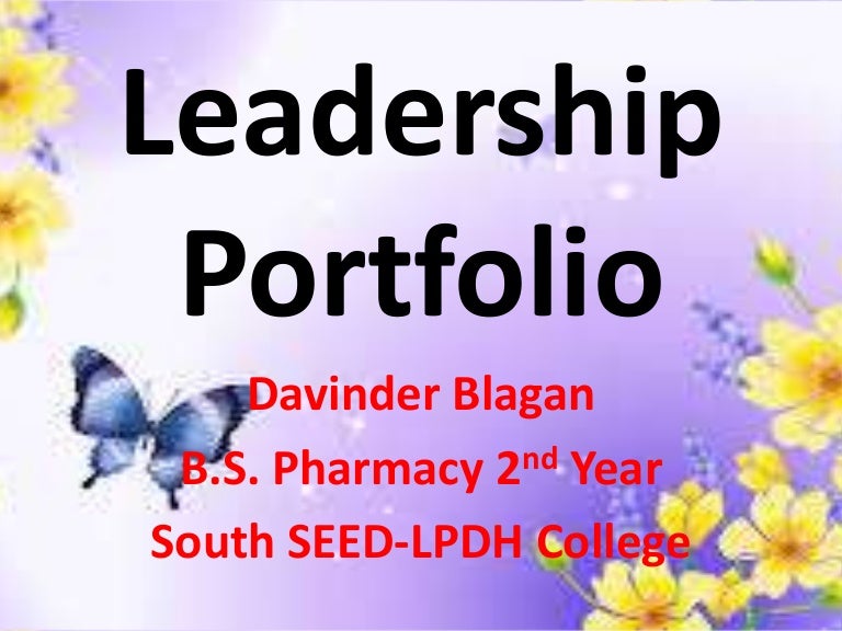 Leadership portfolio