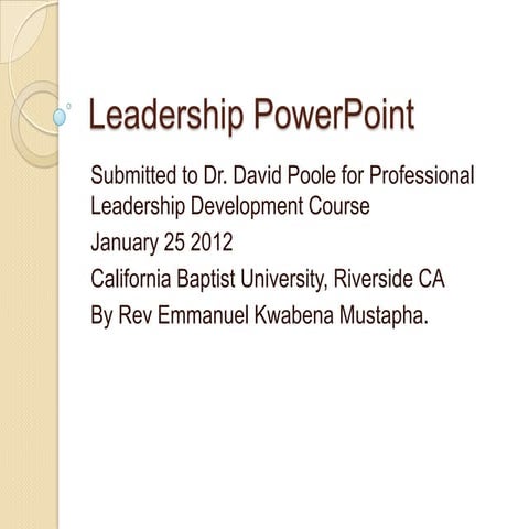 Leadership power point