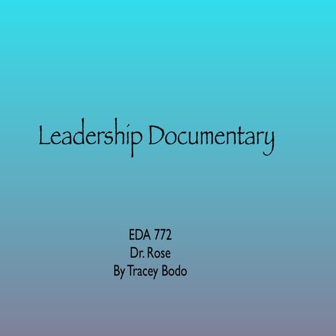 Leadership presentation