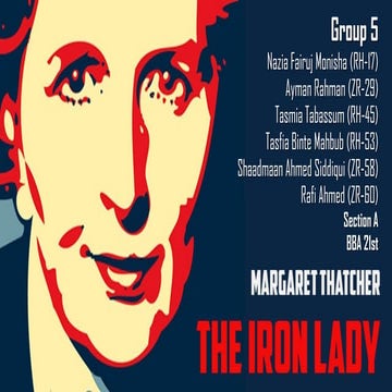 Leadership Report on Margaret Thatcher- The Iron Lady