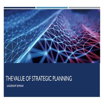 Leadership seminar presentation - Daniel Ilunga