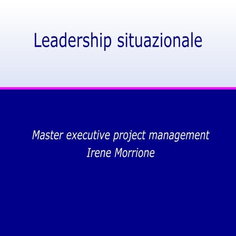 Leadership situazionale