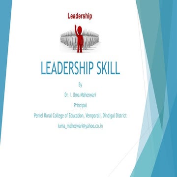 Life skill - Leadership skill