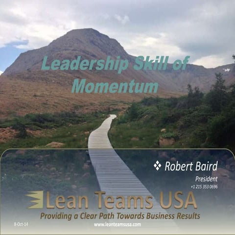 Leadership skill of momentum