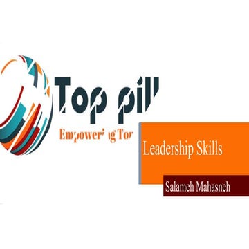Top Pillars | Leadership skills by Salameh Mahasneh