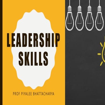 Leadership skills & team building