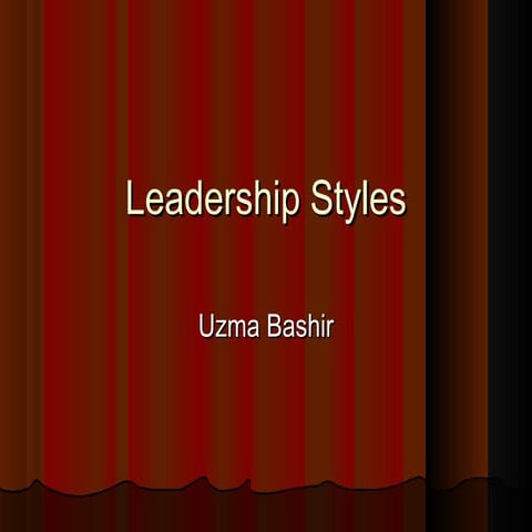 Leadership styles
