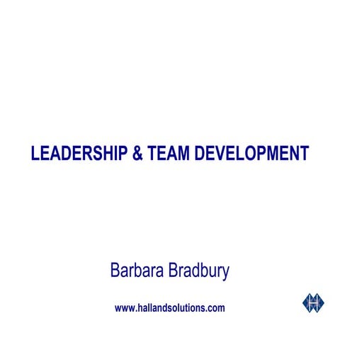 Leadership & Team Development