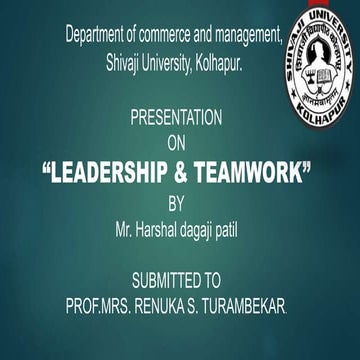 Leadership & teamwork